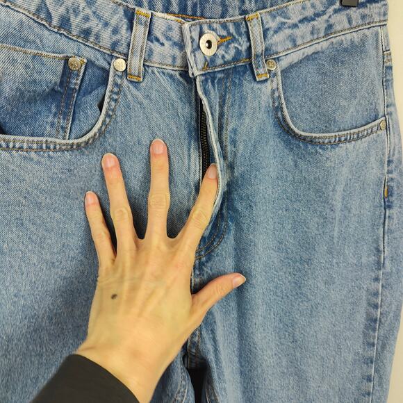 Ragged Priest Butt Cut Jeans Womens 28 Straight Leg Medium Wash High Rise Y2K - Picture 3 of 11